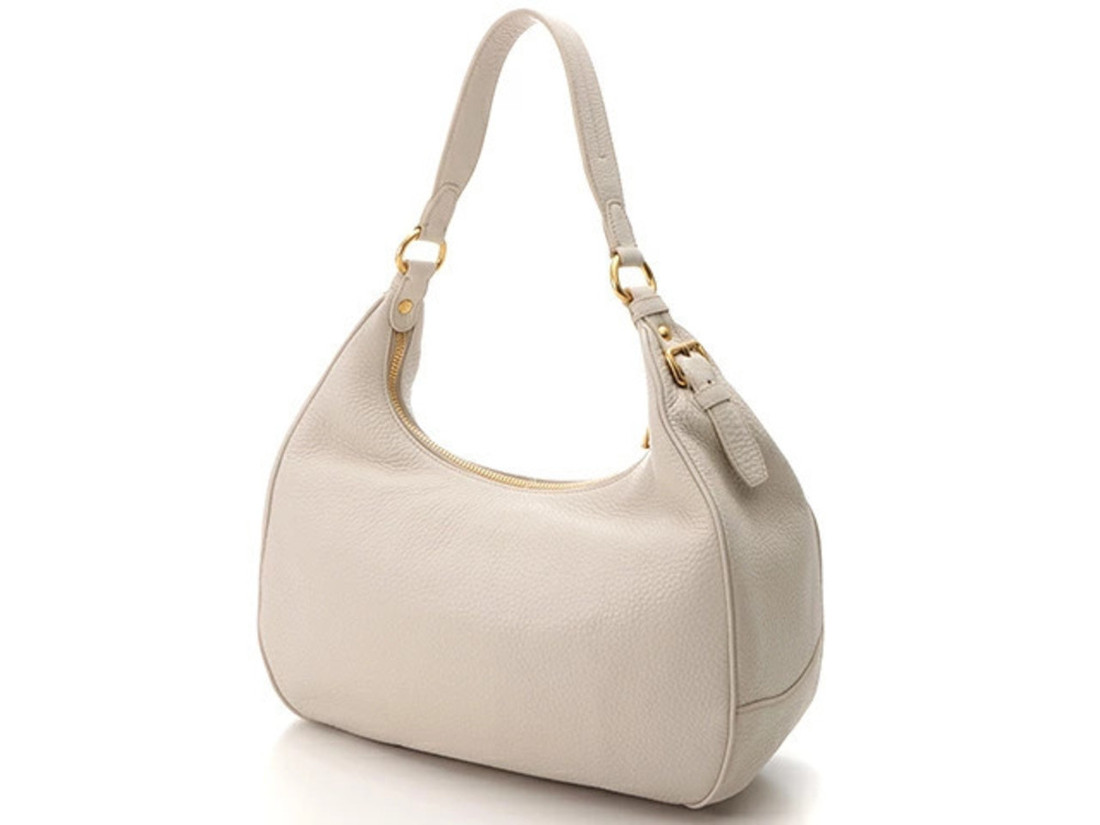 Prada Hobo White Leather Bag White